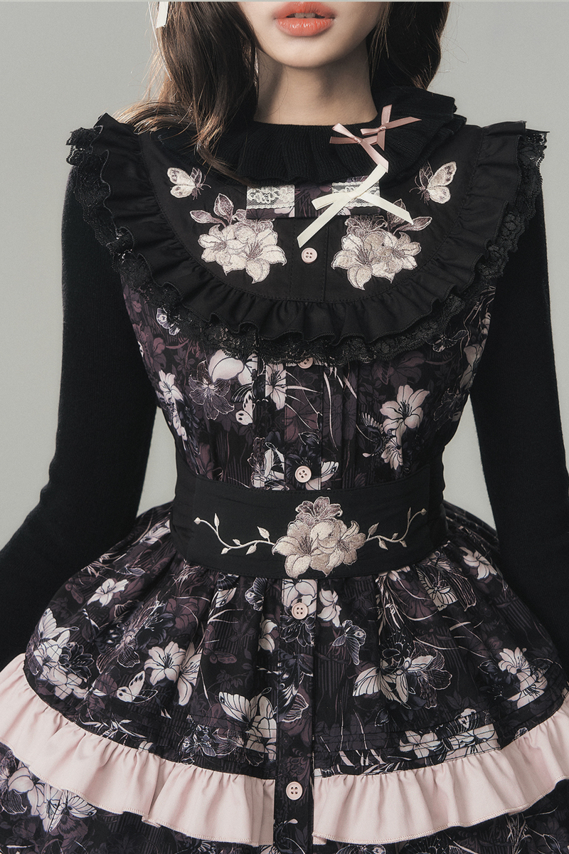 Lolita Vest Dress + Top + Belt