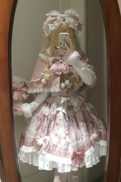 Sweet Cat Princess Lolita Dress + Shawl
