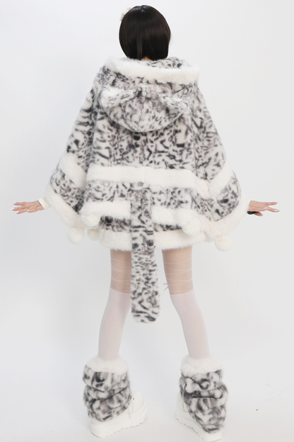 Tabby Leopard Print Top + Skirt + Leg Warmers