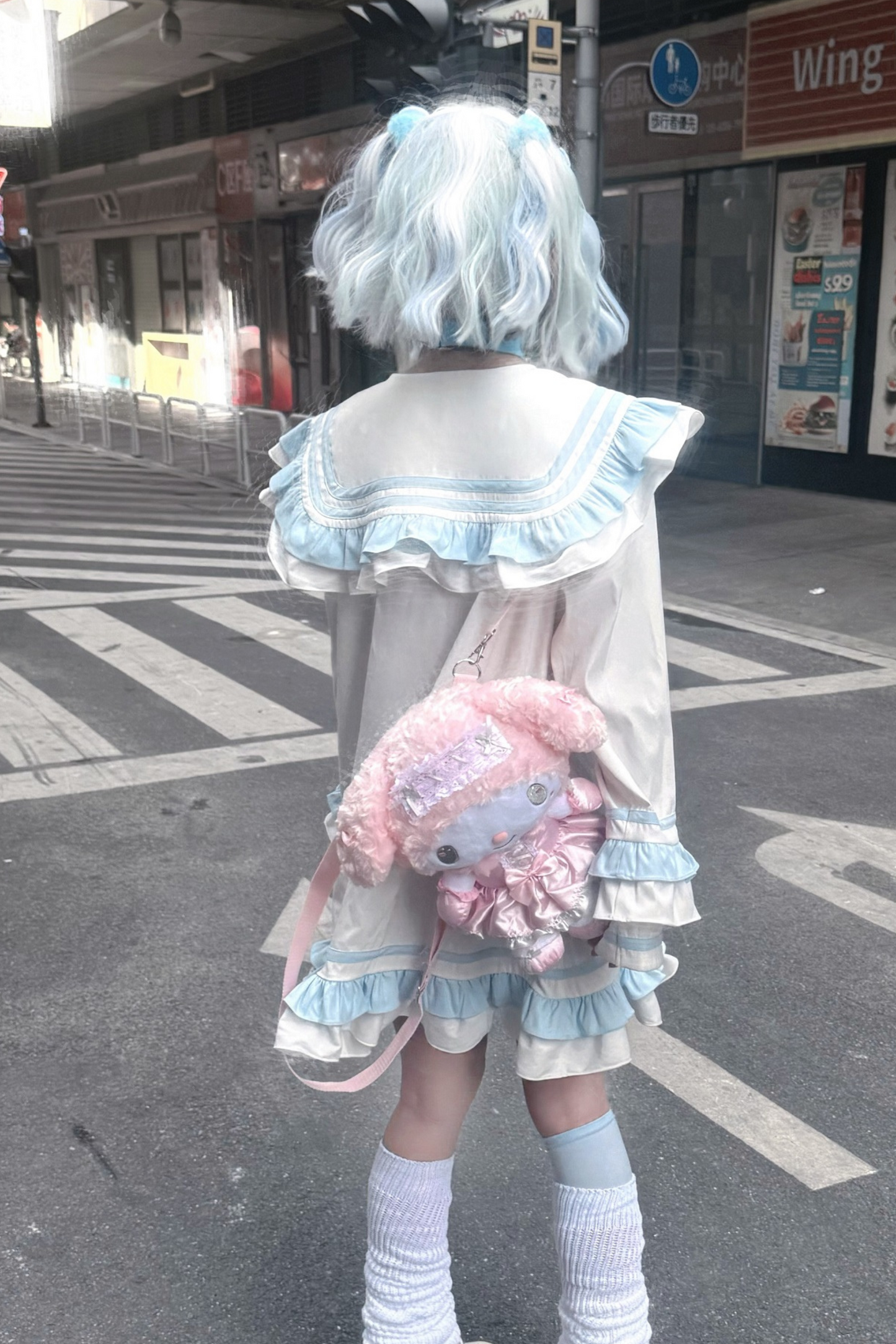 [angel Style] Ruffle Sailor Subculture Dress