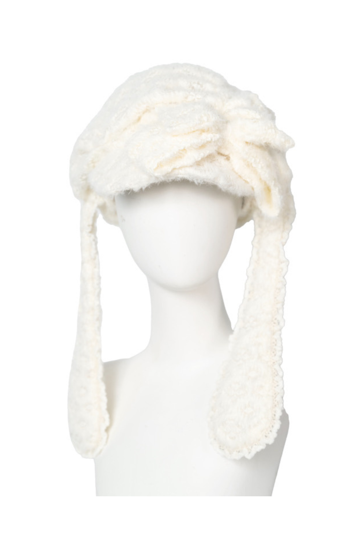Fringe Knit Corset + Fur Hat