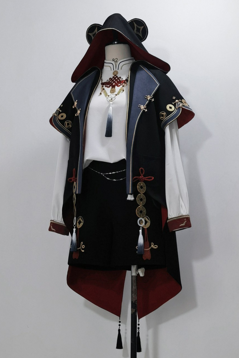 Treasure Chinese-style Element Hoodie Jacket Suit Set