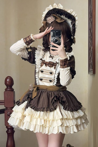 Hazel Doll Lolita Dress + Jumper Skirt + Bonnet + Hat + Necklace
