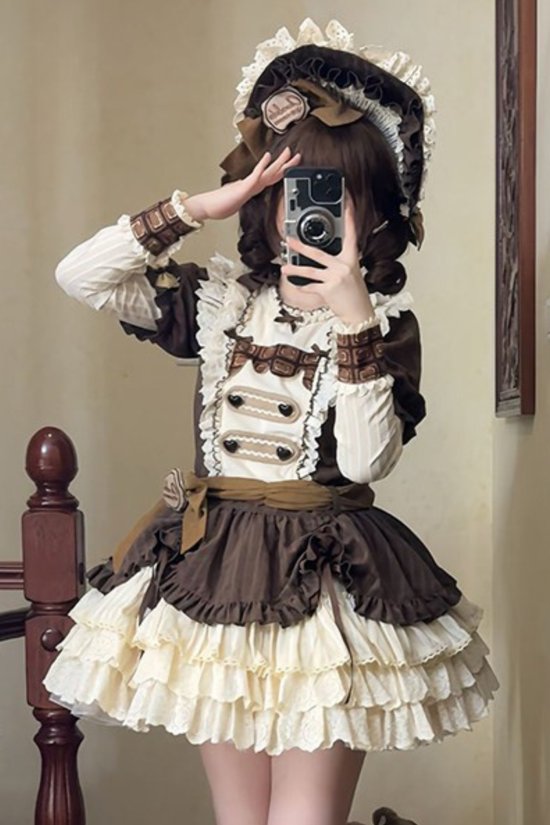 Hazel Doll Lolita Dress + Jumper Skirt + Bonnet + Hat + Necklace