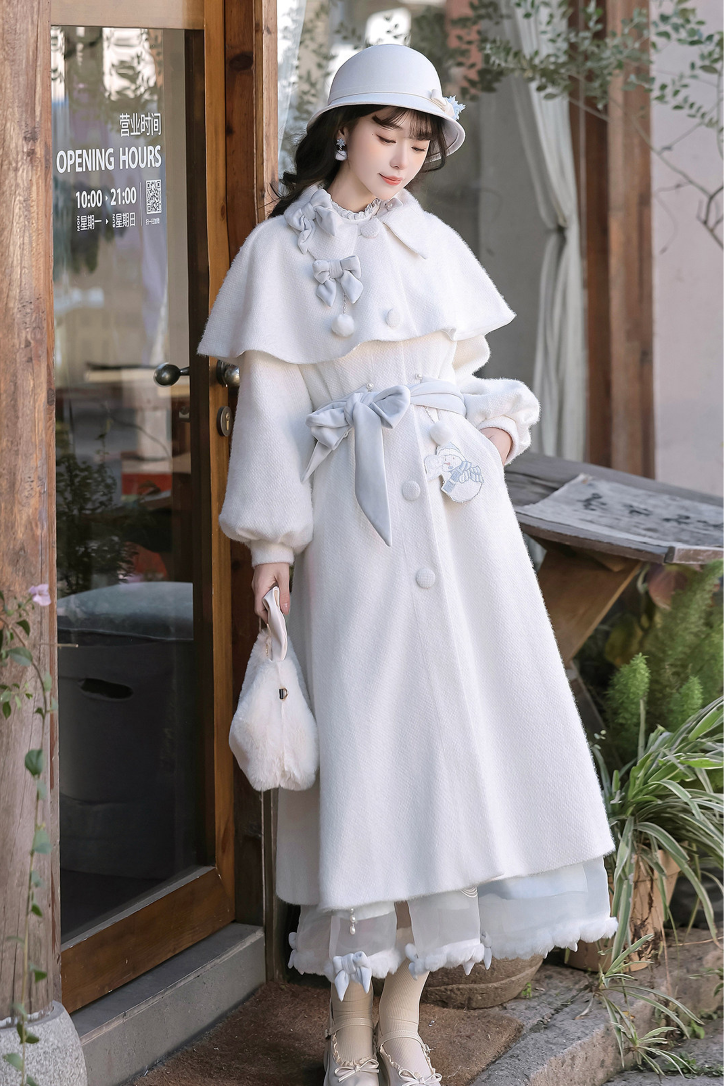 Clear Sky Lolita Coat + Tops + Skirt