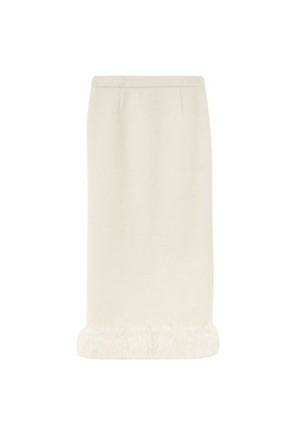 Sweet Girly Pure Top + Fur Skirt