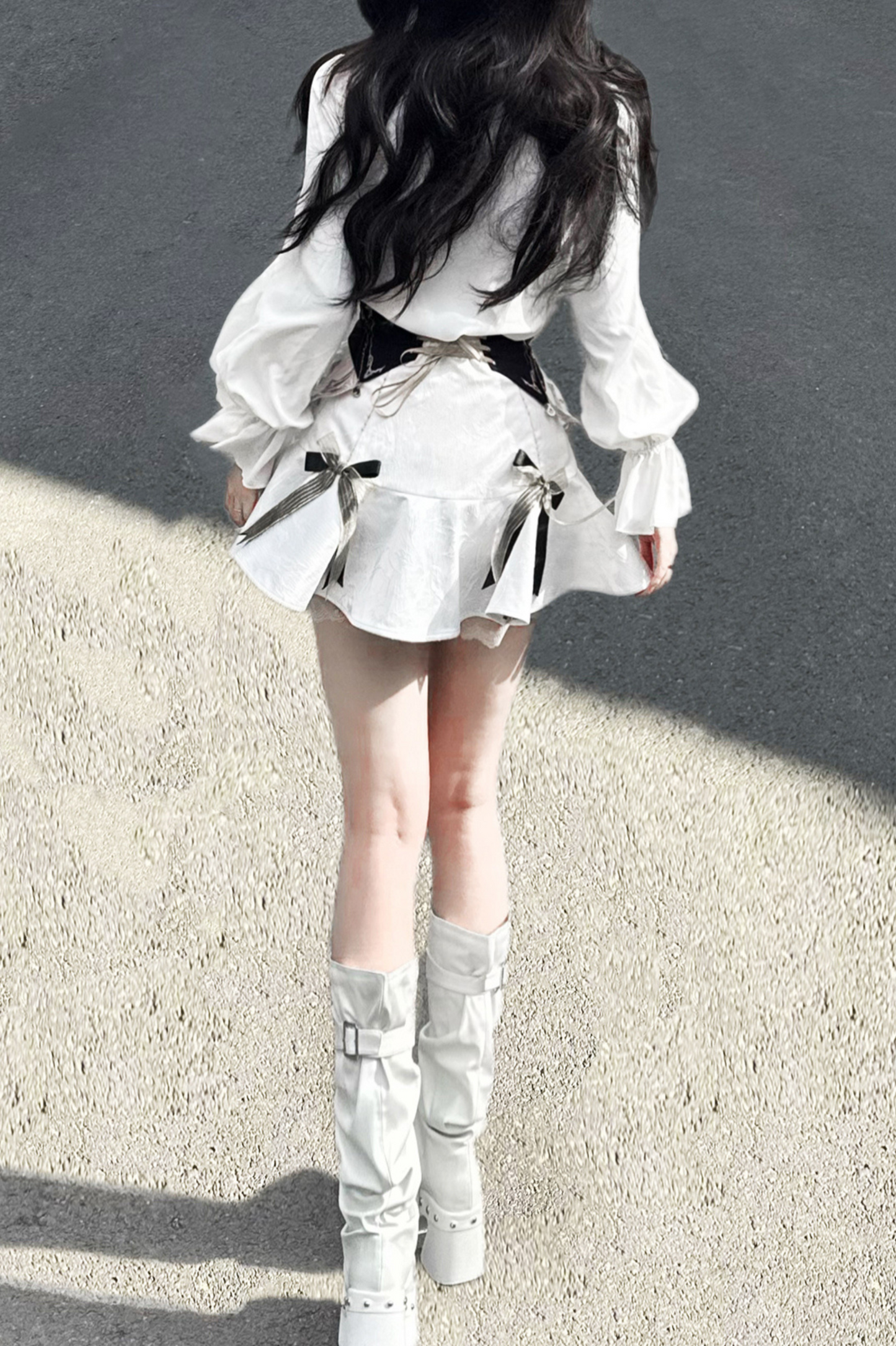 [pre-order] Flower Skirt + Ruffle Top + Waist Belt