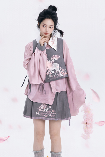 Sakura Rhythm Hunt Vest + Shirt + Skirt + Pants + Accessories