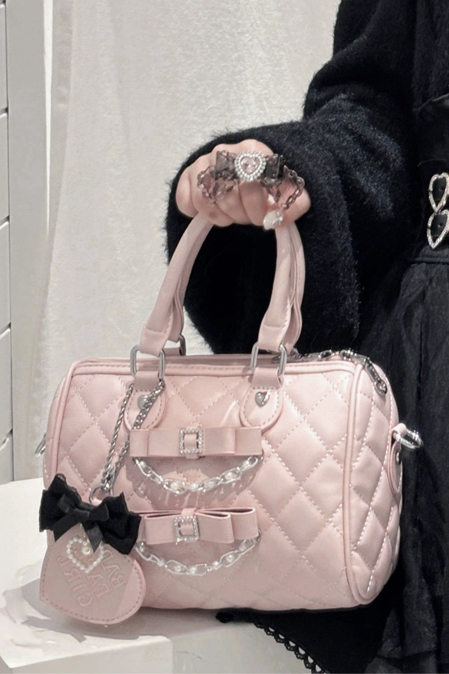 Quilted Ribbon Mini Bag