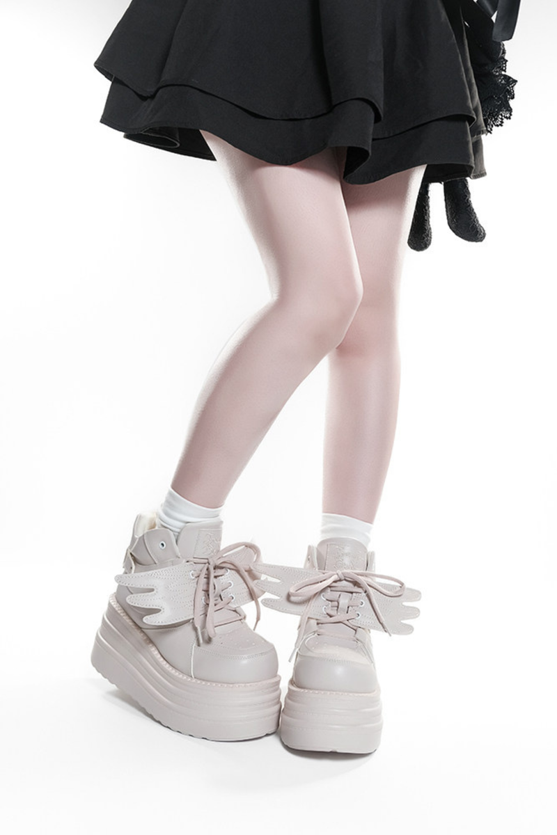 Wing Shaped Platform Shoes