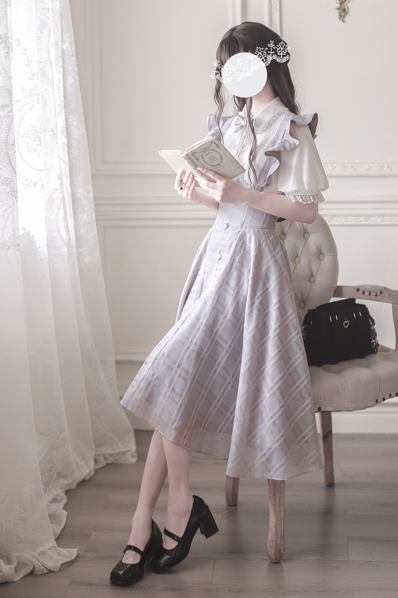 [pre-order] Girly Top + Suspender Lace Dress