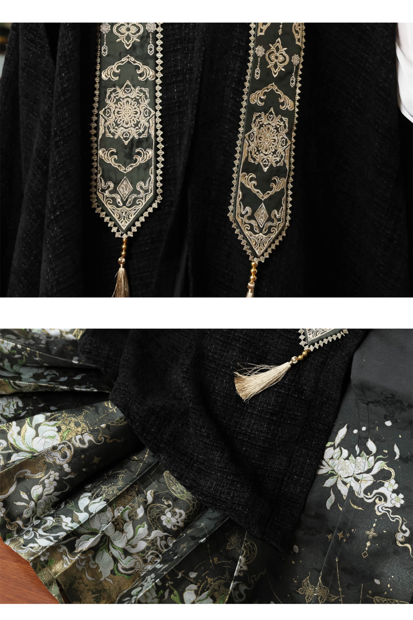[pre-order] Dark Chinese-style Shirt + Cape + Skirt