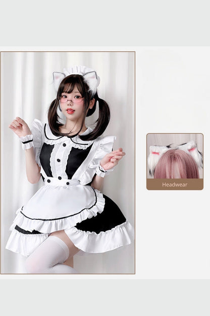 Black and White Lolita Maid Dress