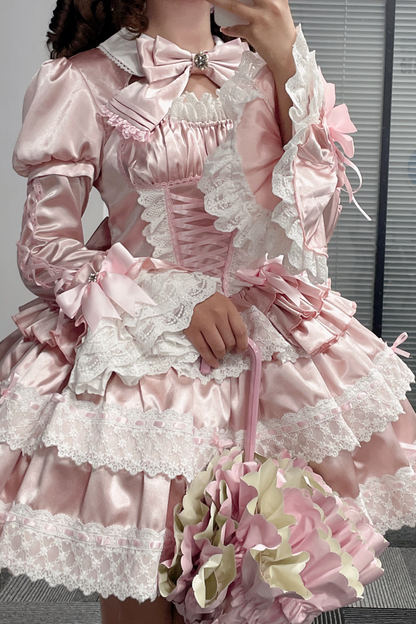 Cream Croissant Old-style Doll Lolita Dress