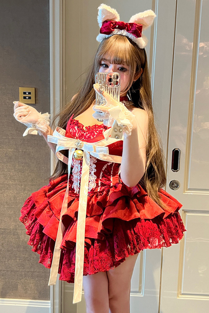 Holiday Lover Princess Dress + Snow Tail + Bell