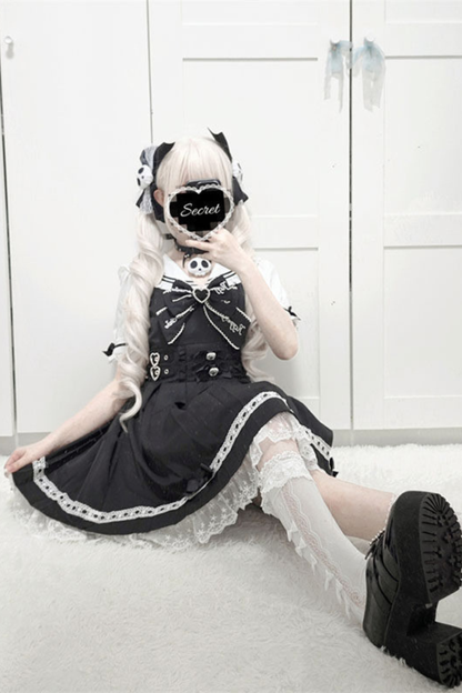 Dark Sweet Lace Sailor Dress