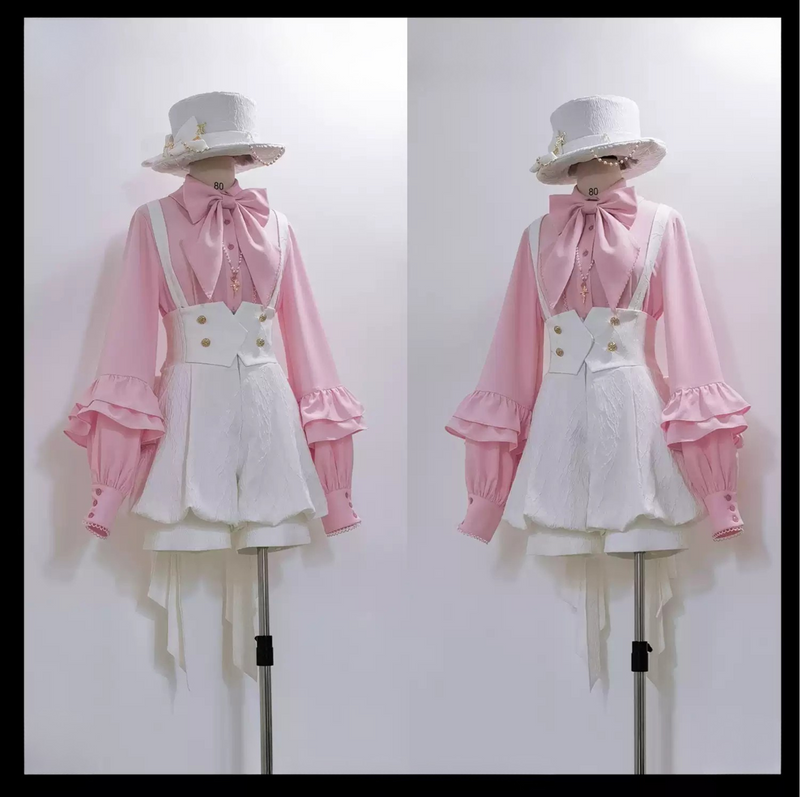 Retro Prince Shirt + Suspender Shorts