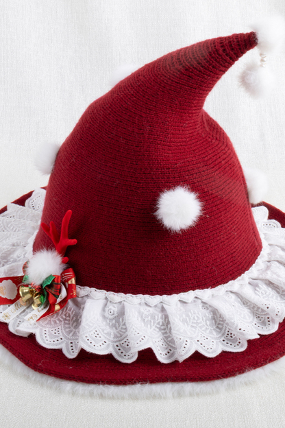 Dark Red Lolita Hat