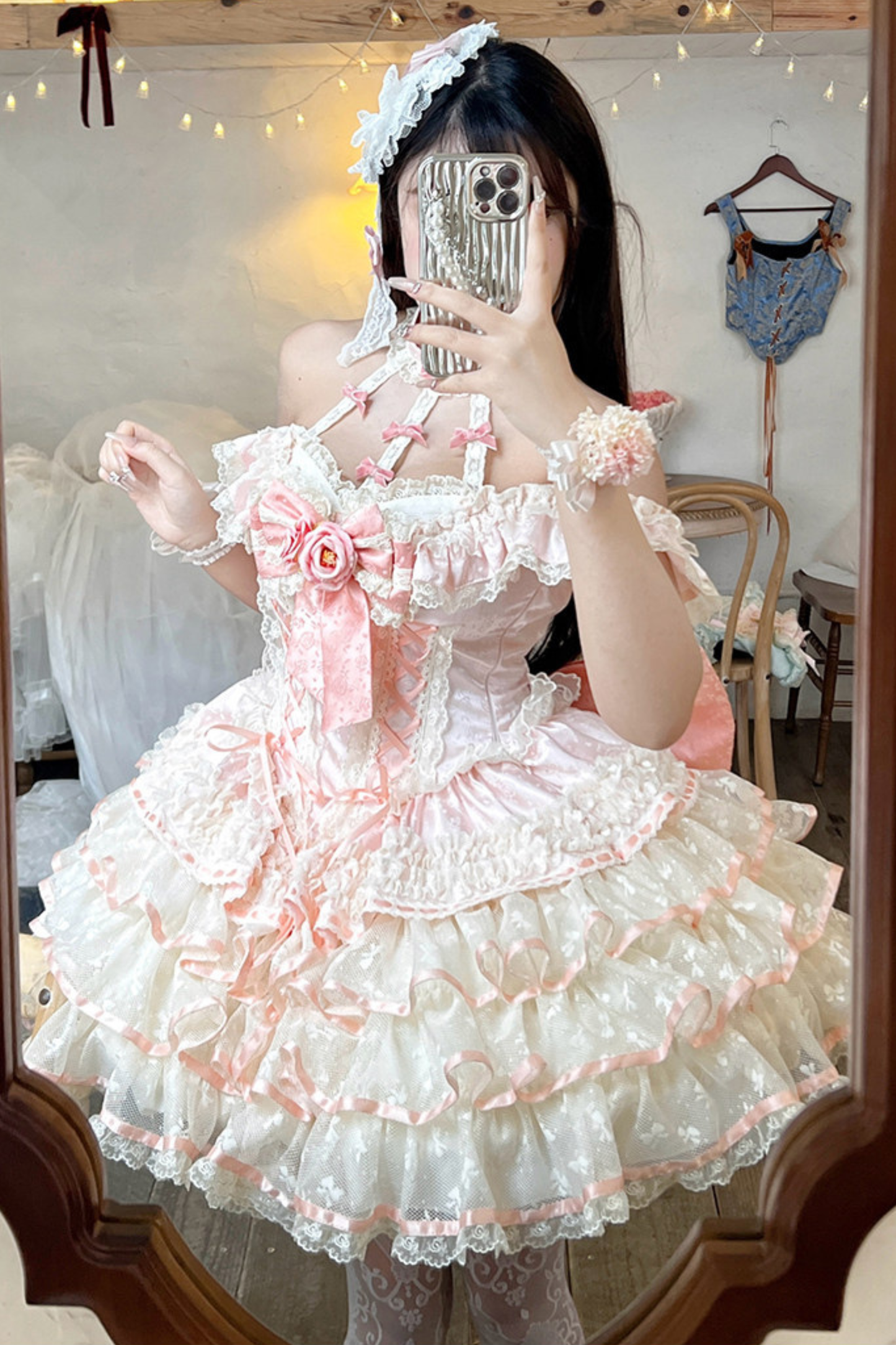 Rose Lace Fairy Dress