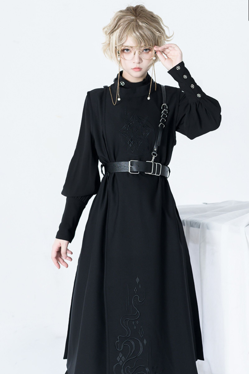 Retro Mode Stand Collar Blouse