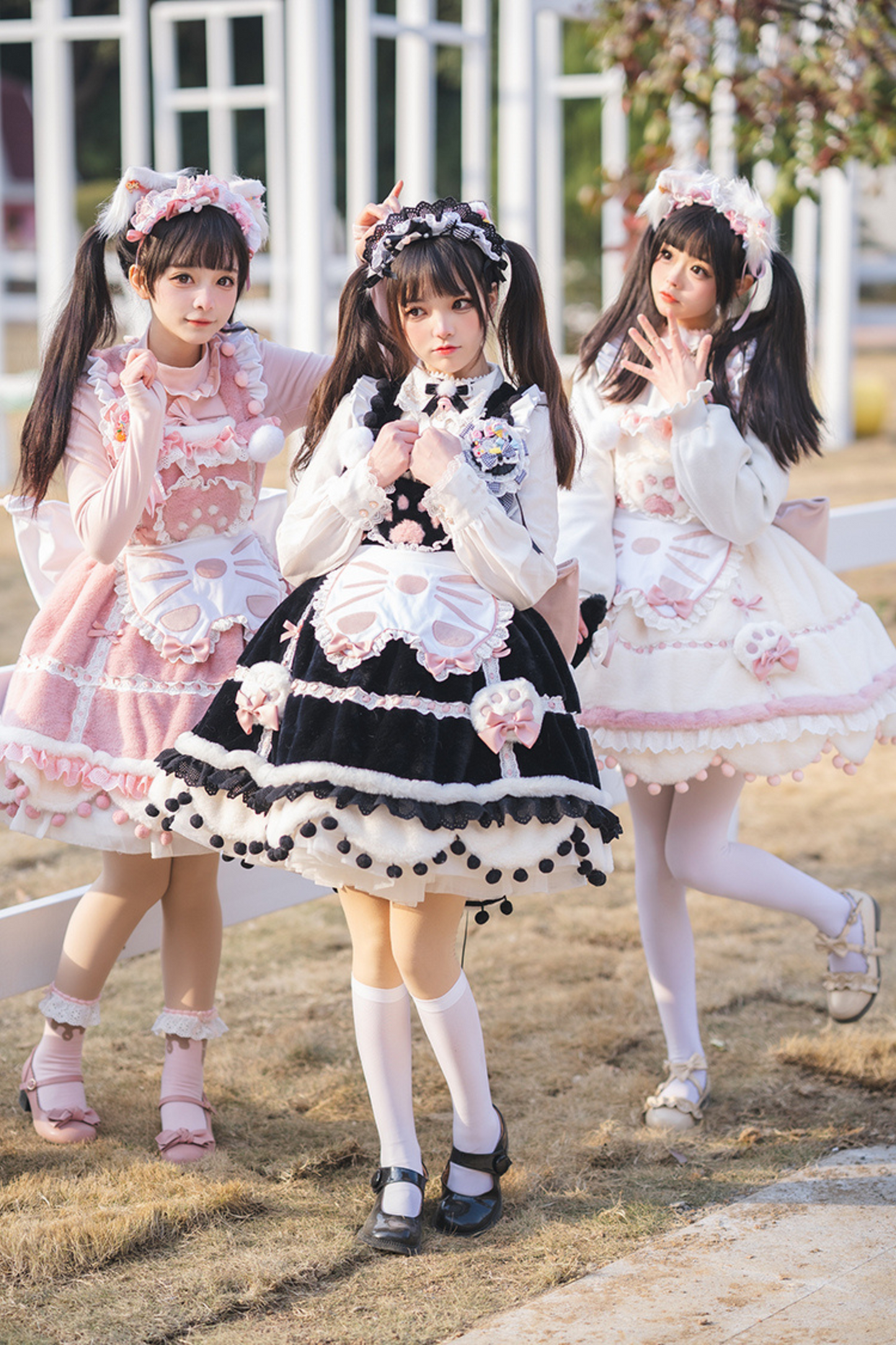 Sweet Girly Cat Lolita Set