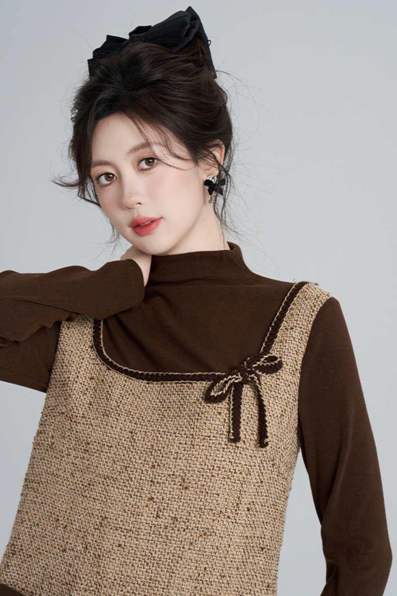 Coffee Colored Preppy Dress