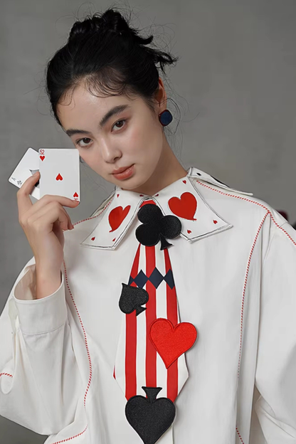 Playing Card Fantasy Color Blouse