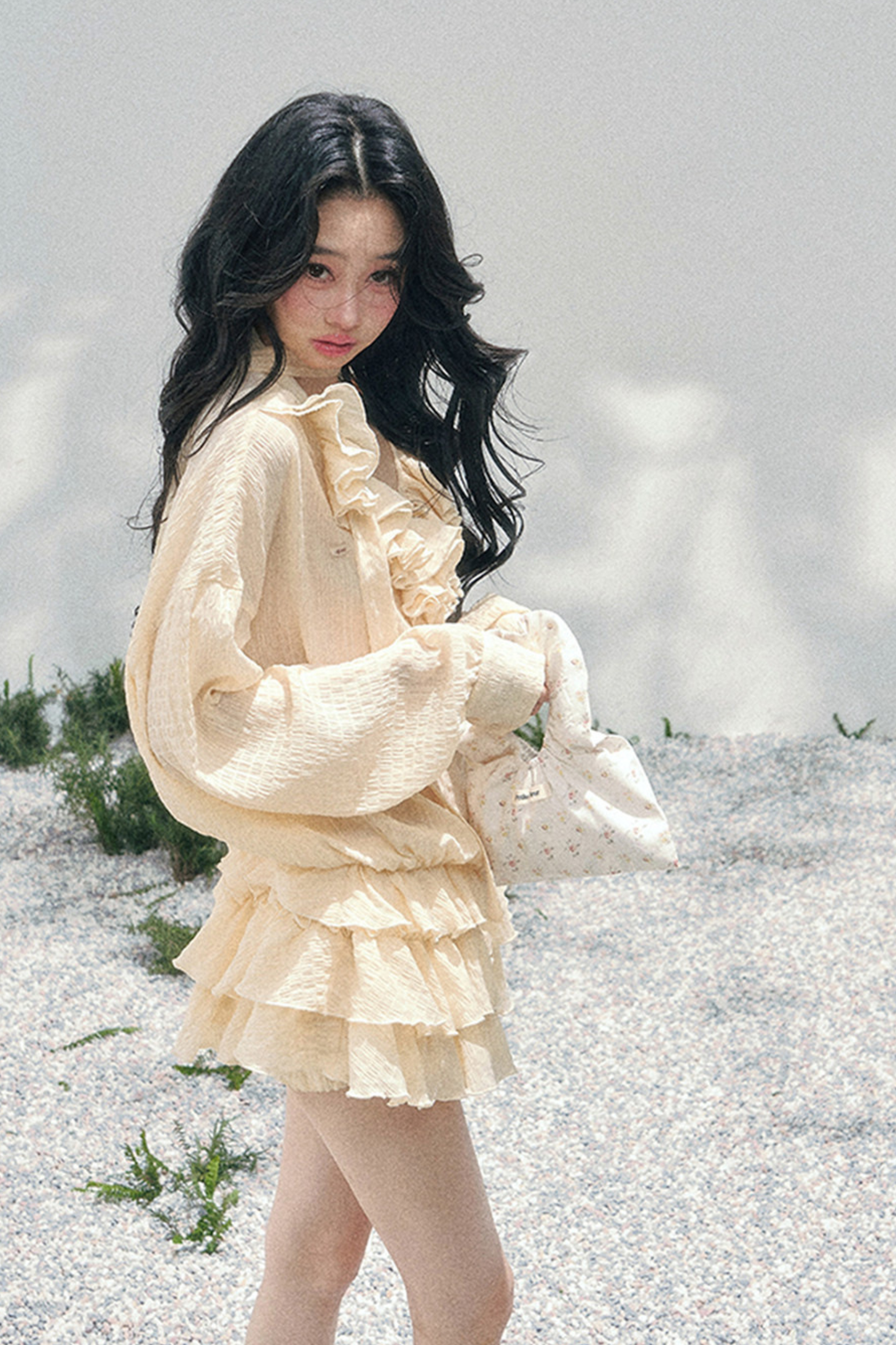 Evening Breeze Milky Dress + Inner Pants