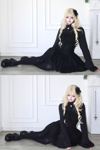 Gothic Top + Lace Skirt