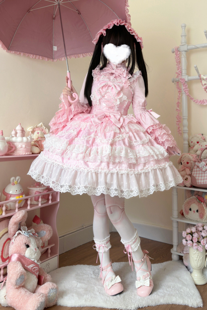 [pre-order] Heart Throbbing Lolita Dress + Ruffle Blouse
