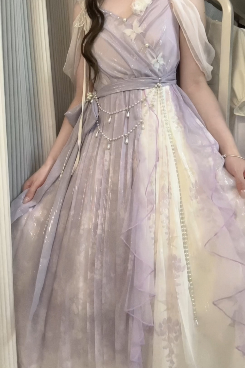 [pre-order] Sweet Girly Dress + Shawl + Necklace