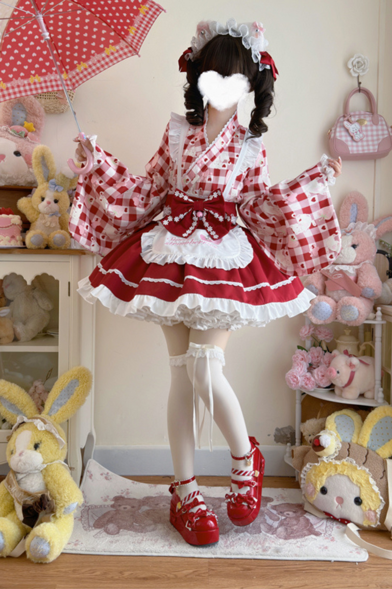 [pre-order] Strawberry Retro Cafe Japanese Lolita Dress