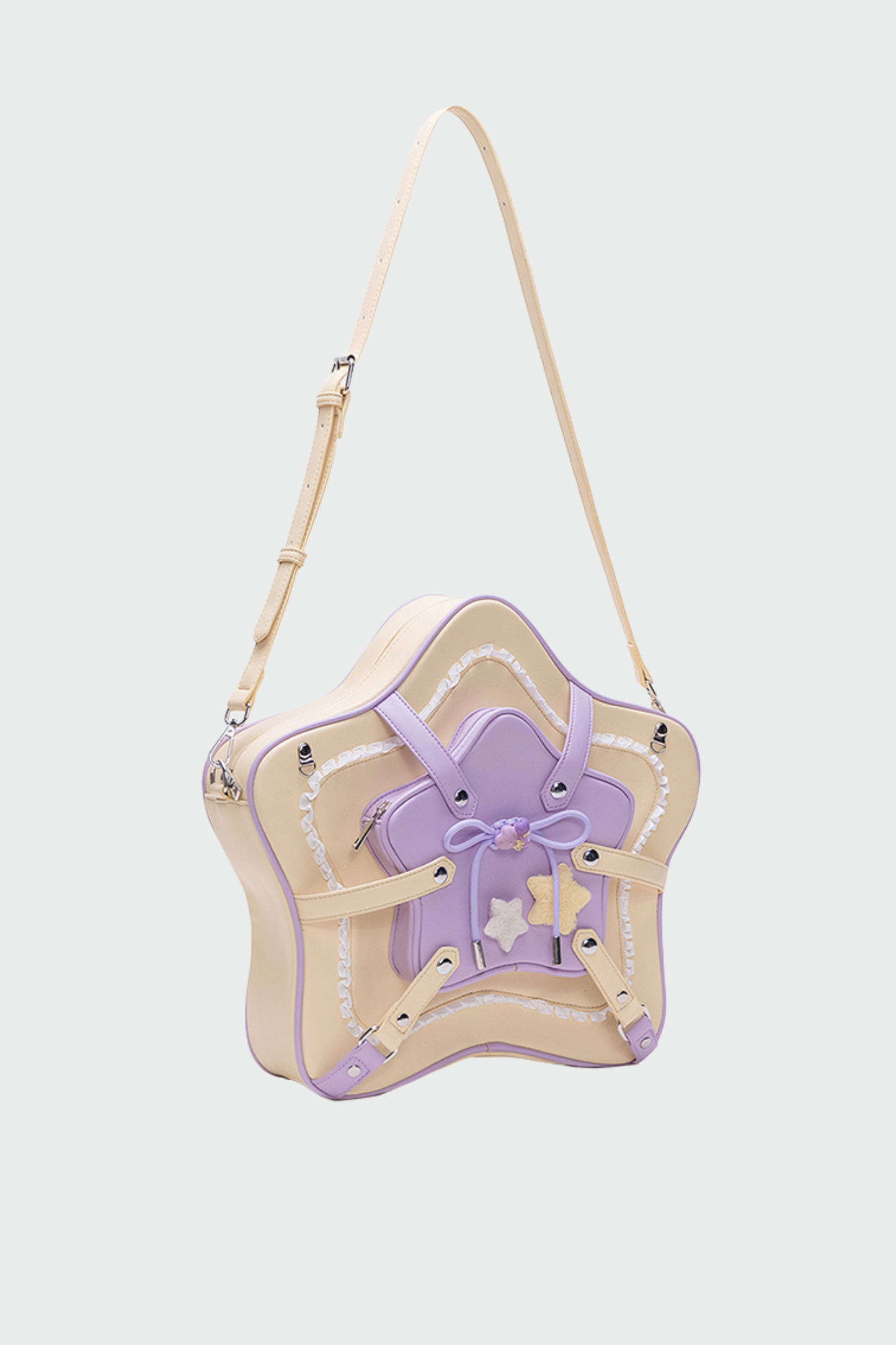 Cream Star Contrast Sweet Bag