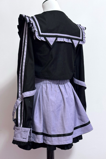 Dream Cat Sailor Top + Skirt + Leg Warmers