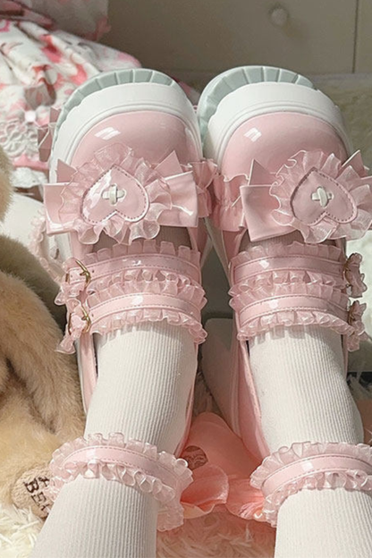 Lace Ruffle Lolita Shoes