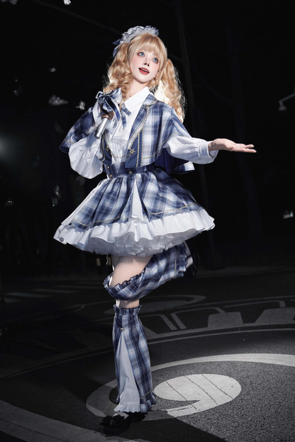 Starlight Idol Cosplay Cape + Shirt + Skirt + Leg Warmers