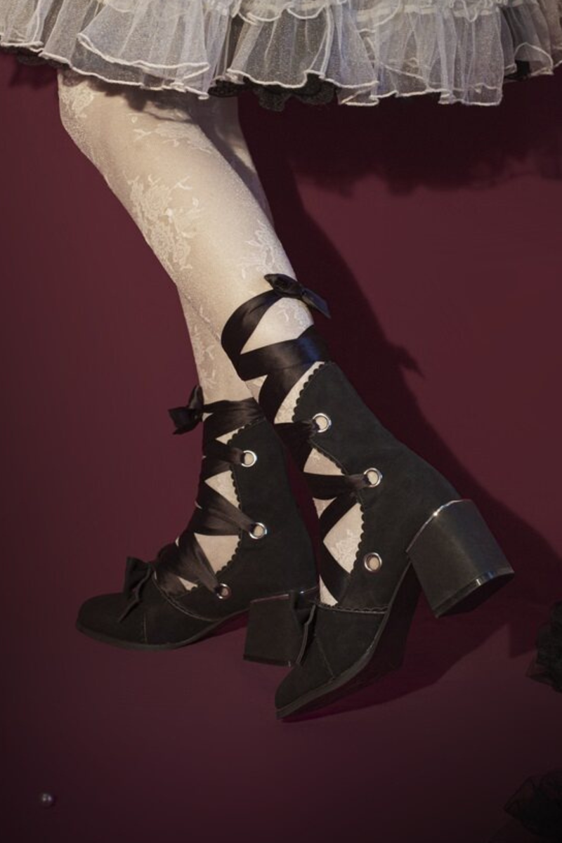 Lace-up Retro Lolita Shoes