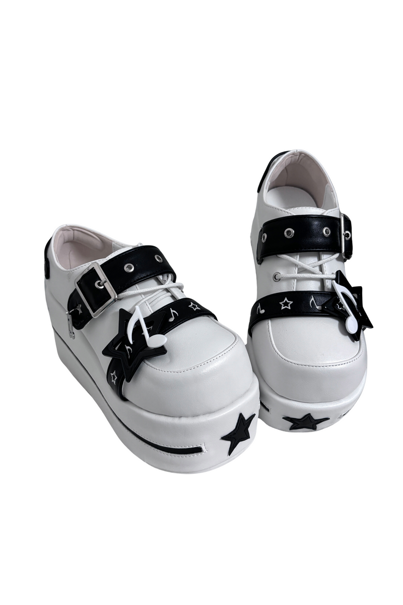 [pre-order] Star Melody Punk Strap Platform Shoes