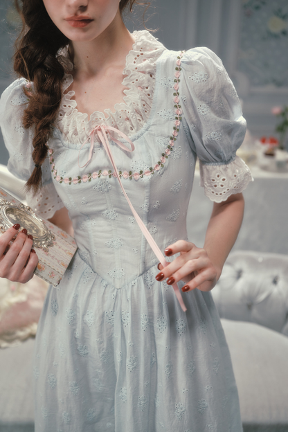 Elysee Cotton Fishbone Dress