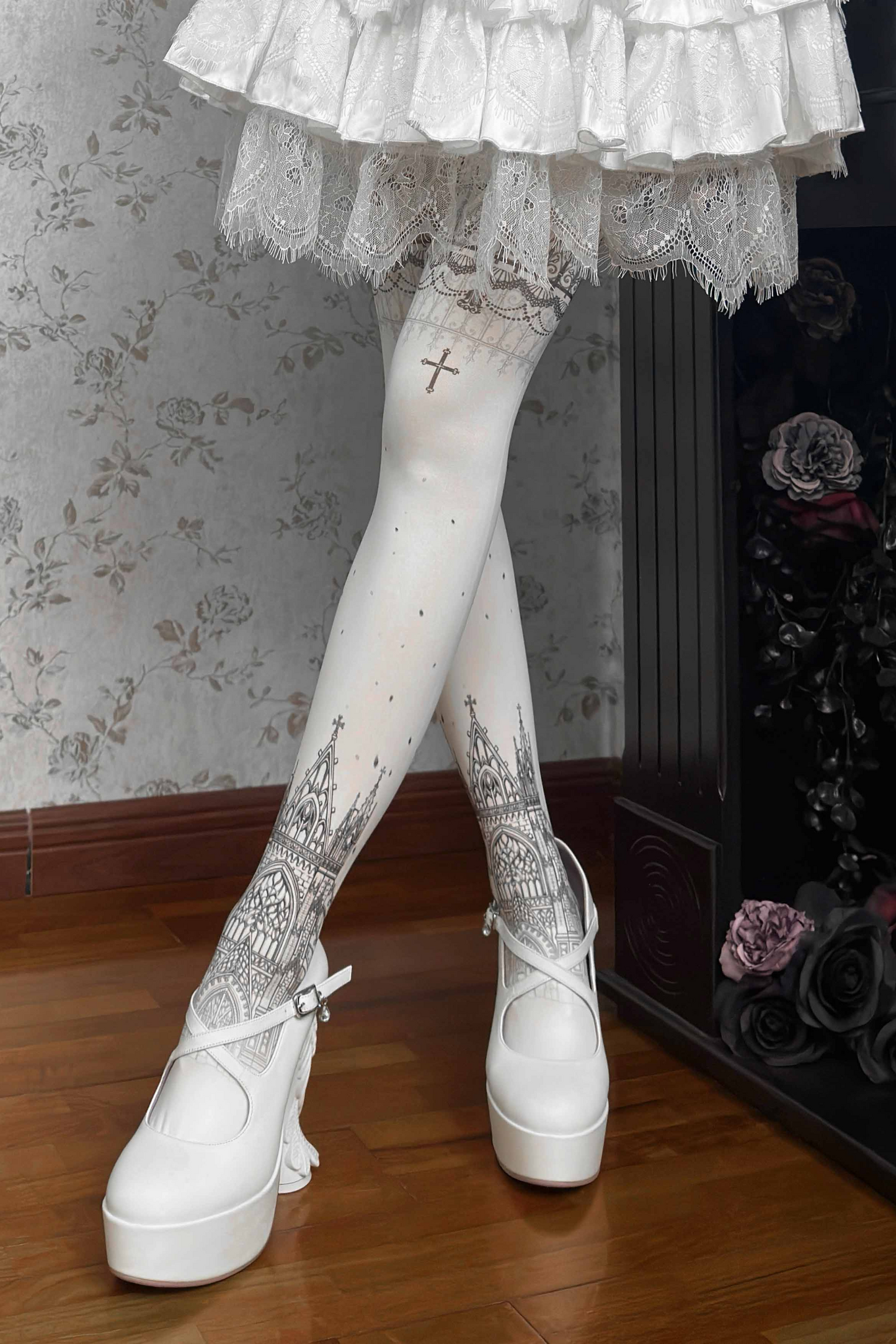 Gothic Sense Dark Angel Wing Heels