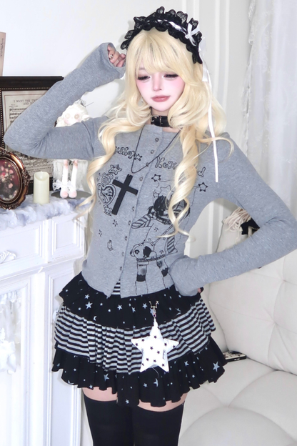 Gothic Girl Slim Slimming Top