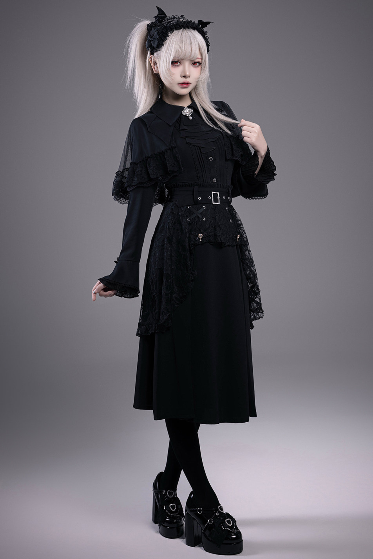 Lace Gothic Shirt + Skirt