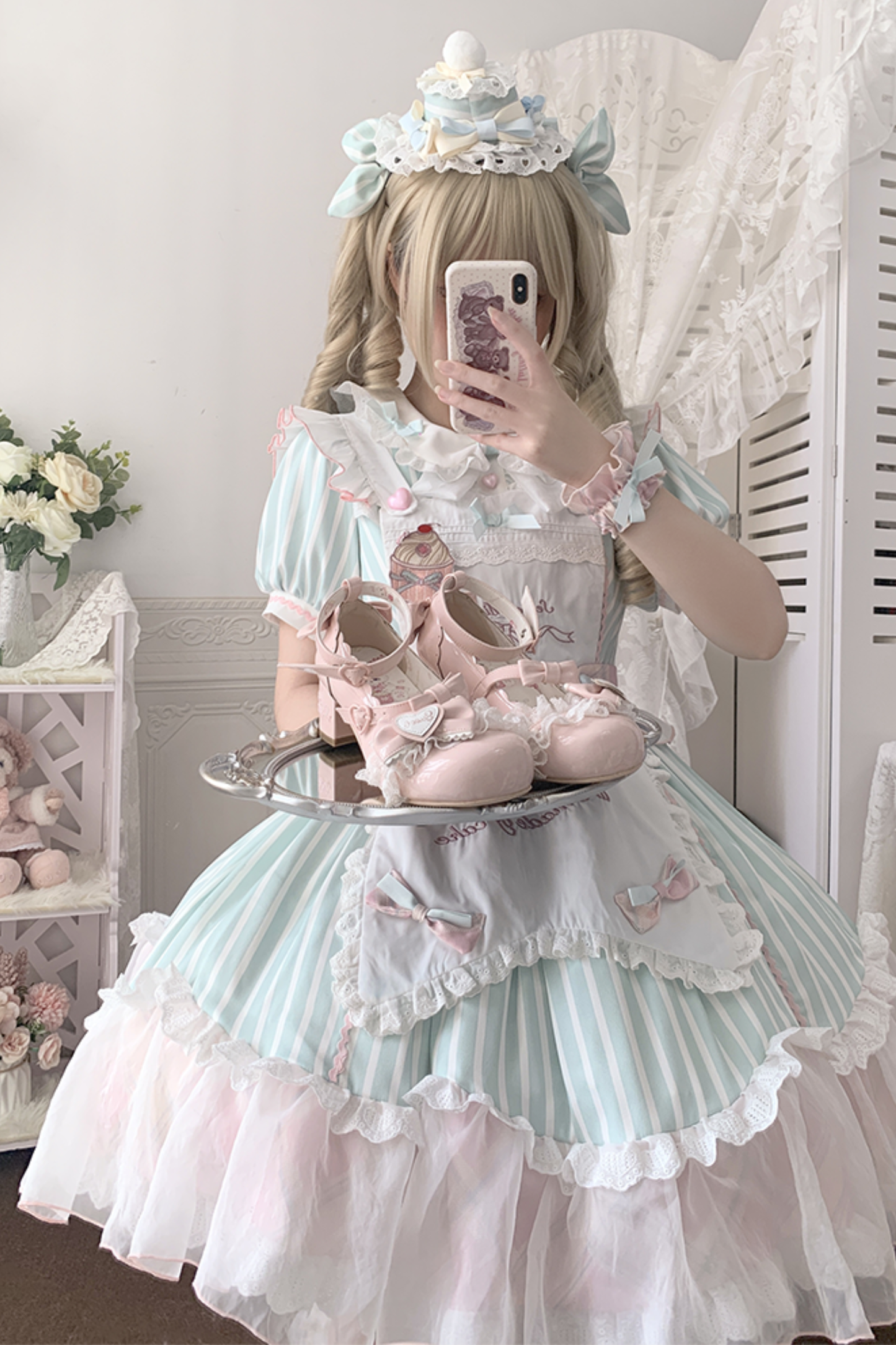 Lace Ribbon Lolita Shoes