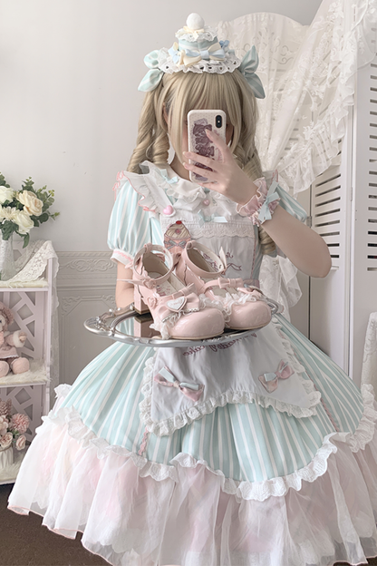 Lace Ribbon Lolita Shoes