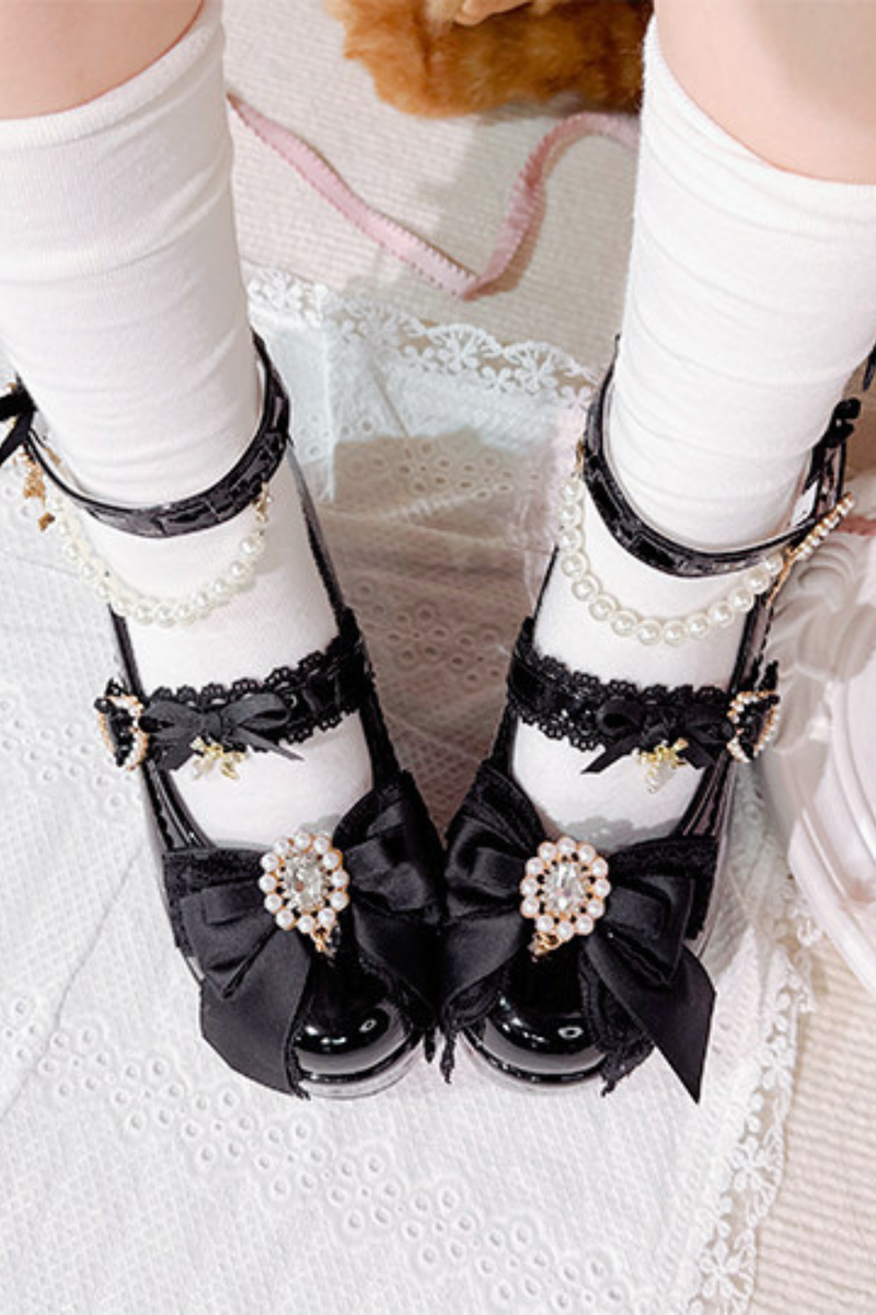 Sweet Girly Lace-up Shoes
