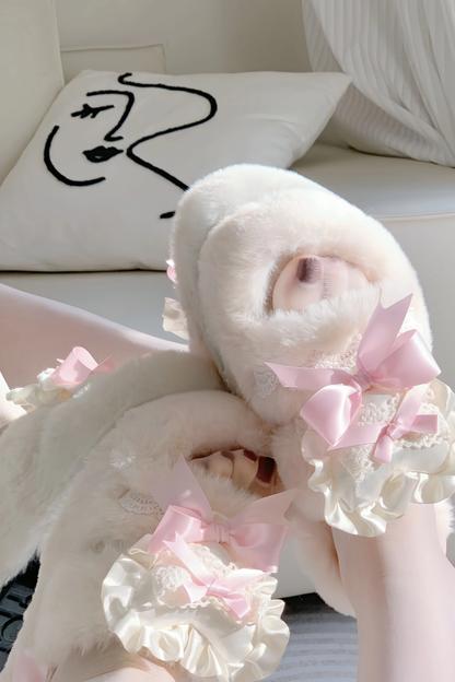 Bunny Fur Lolita Slippers
