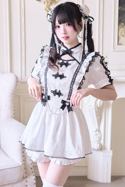 Sweet Chinese-style Set + Pair of Bun Hairpins