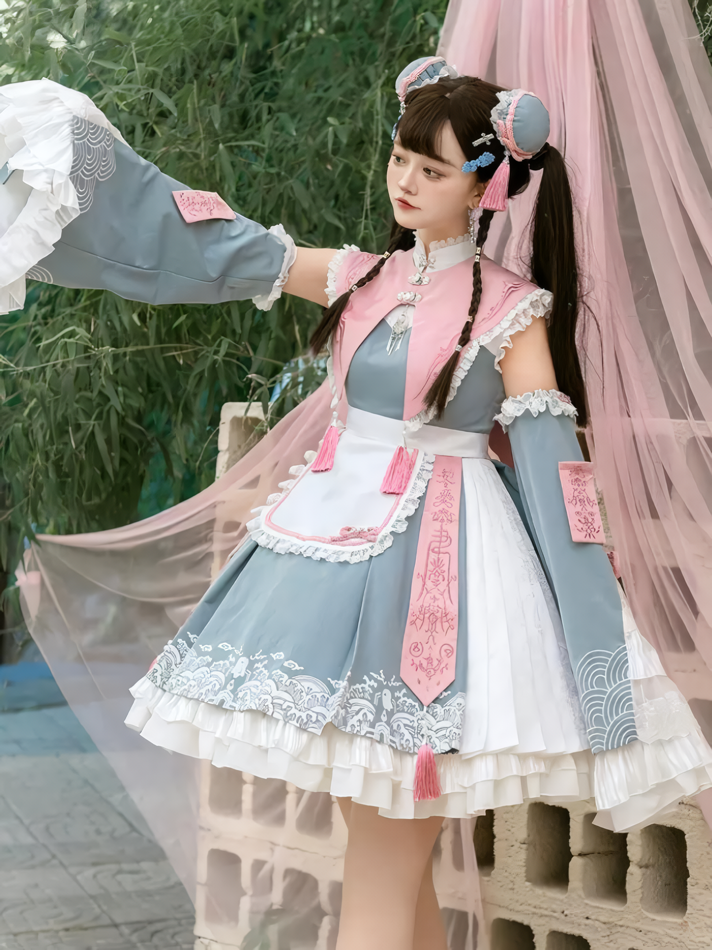 Pastel Jiangshi Chinese-style Lolita Full Set