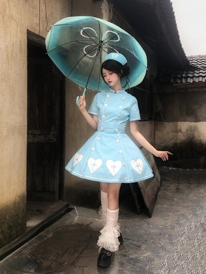 [pre-order Deadline: May 4] Heart Cross Nurse Cosplay Lolita Dress