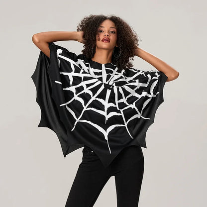 Spider Web Cape Black